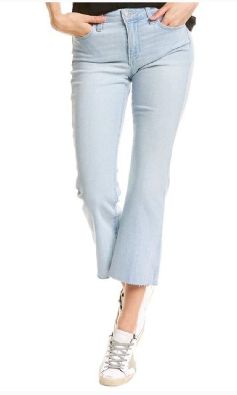 Joe’s Jeans Mid Rise Cropped Bootcut Jeans Melville Womens Size 30 Light Wash